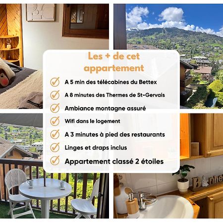 Ski Ou Thermes? Un Appt Cabine Avec Vue Magnifique Saint-Gervais-les-Bains Luaran gambar