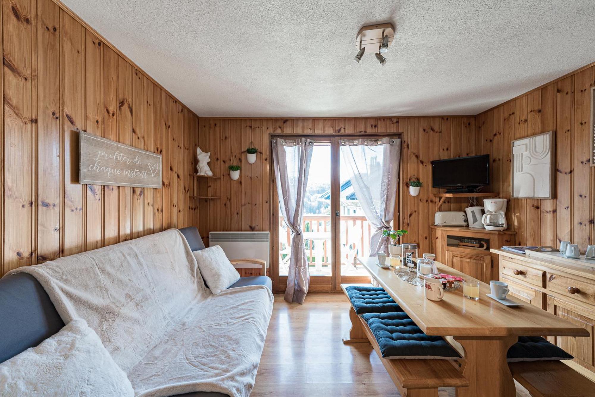 Ski Ou Thermes? Un Appt Cabine Avec Vue Magnifique Saint-Gervais-les-Bains Luaran gambar