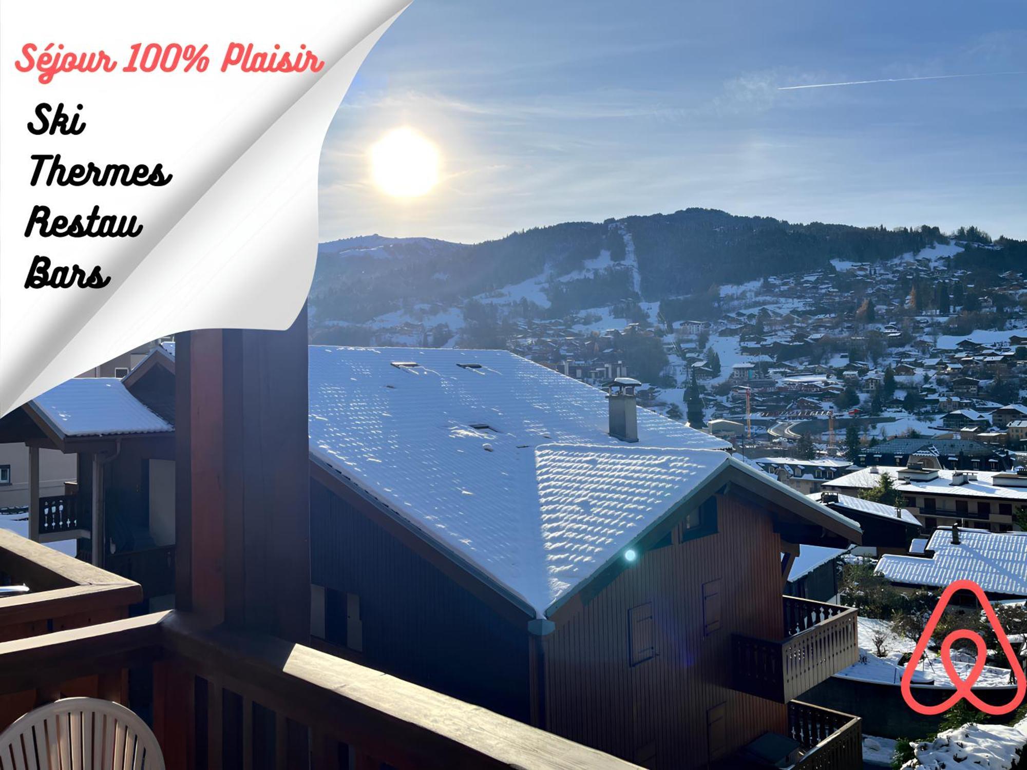 Ski Ou Thermes? Un Appt Cabine Avec Vue Magnifique Saint-Gervais-les-Bains Luaran gambar